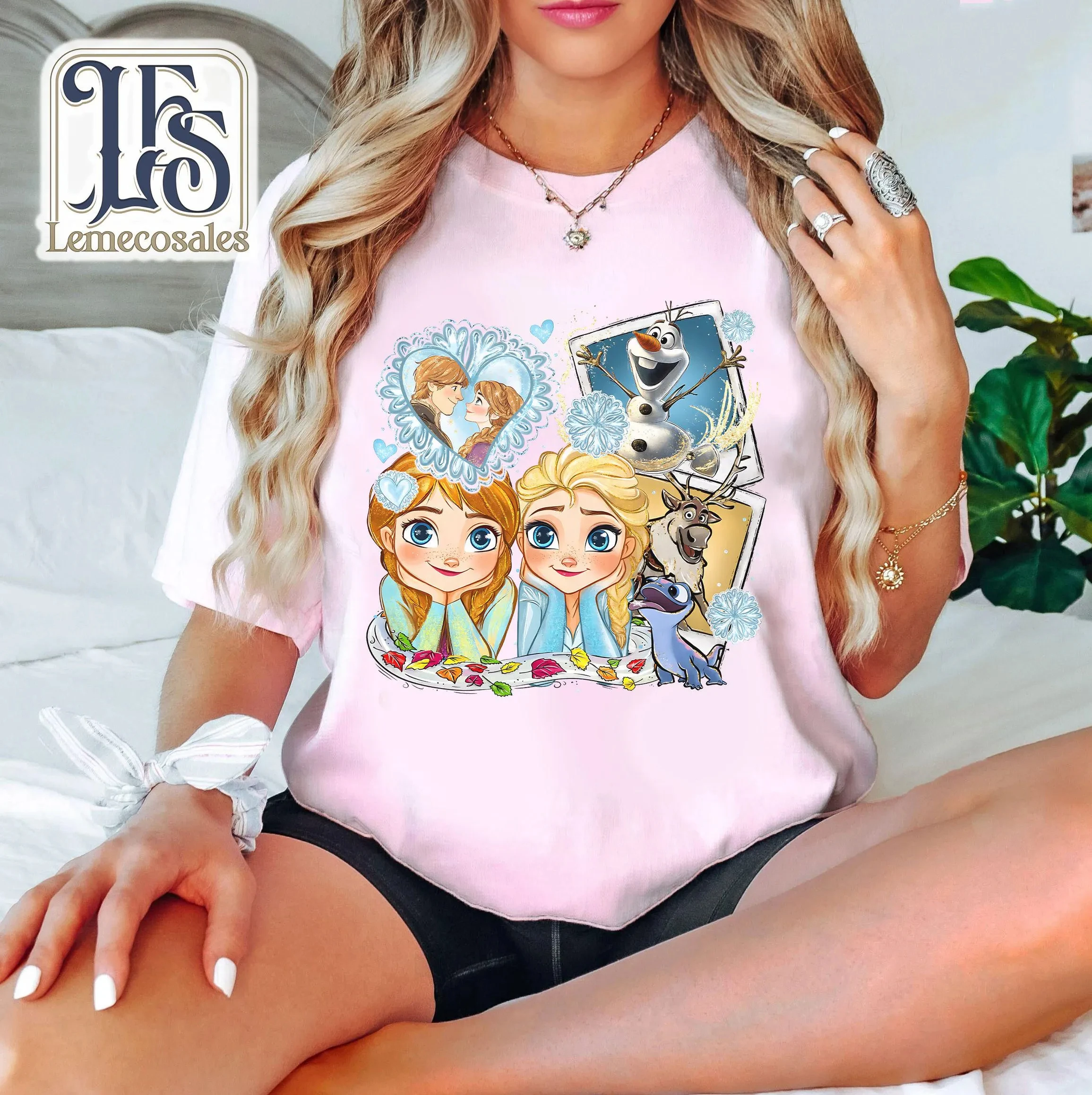 Süße Vintage Disney Anna und Elsa Shirts, Disney Frozen Retro T-Shirts, Disney Birthday Girl Matching Trip Disney Family 2025