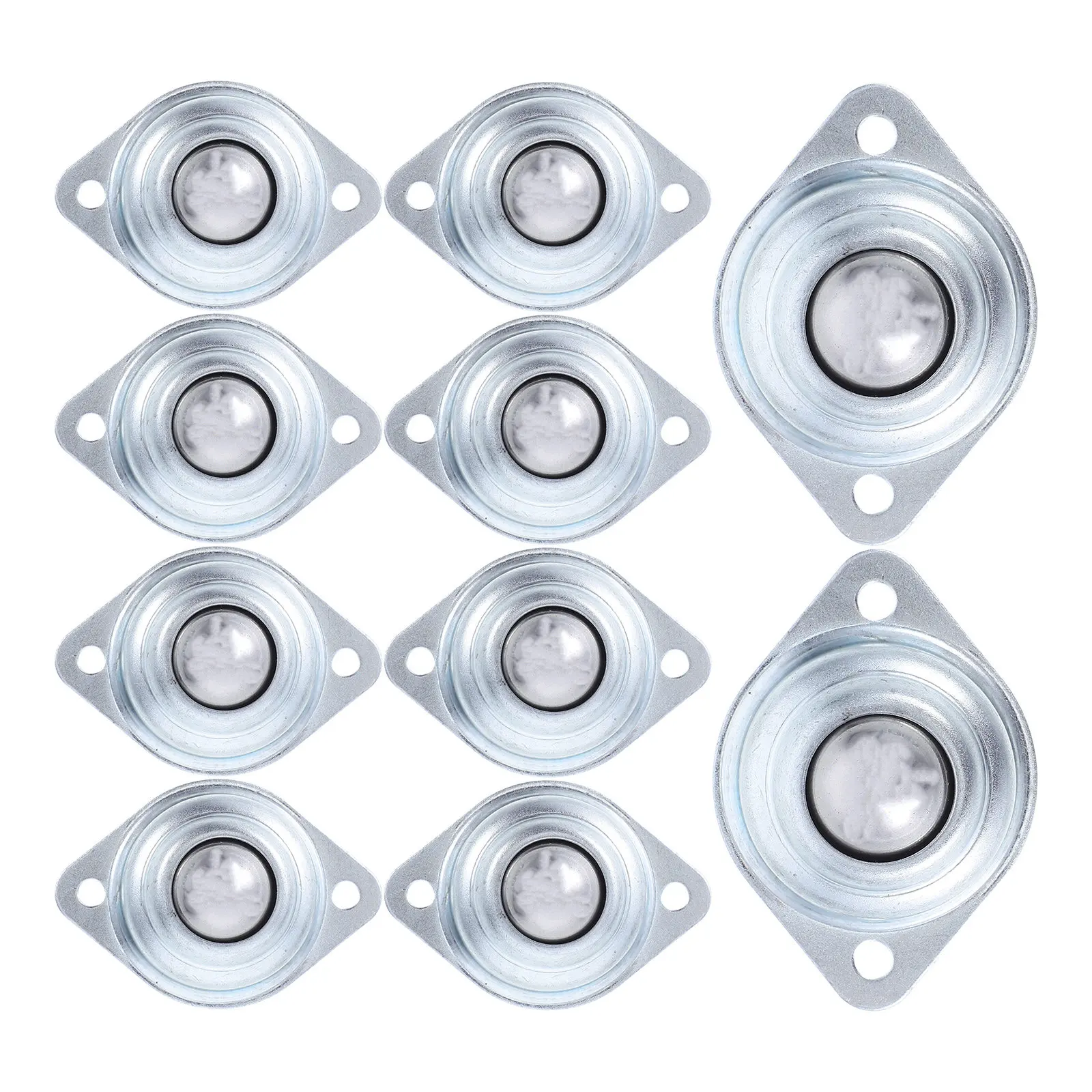 14Pcs Carbon Steel Ball Transfer Casters Smooth Swivel Industrial Furniture Wheels Bearings for Material Handling