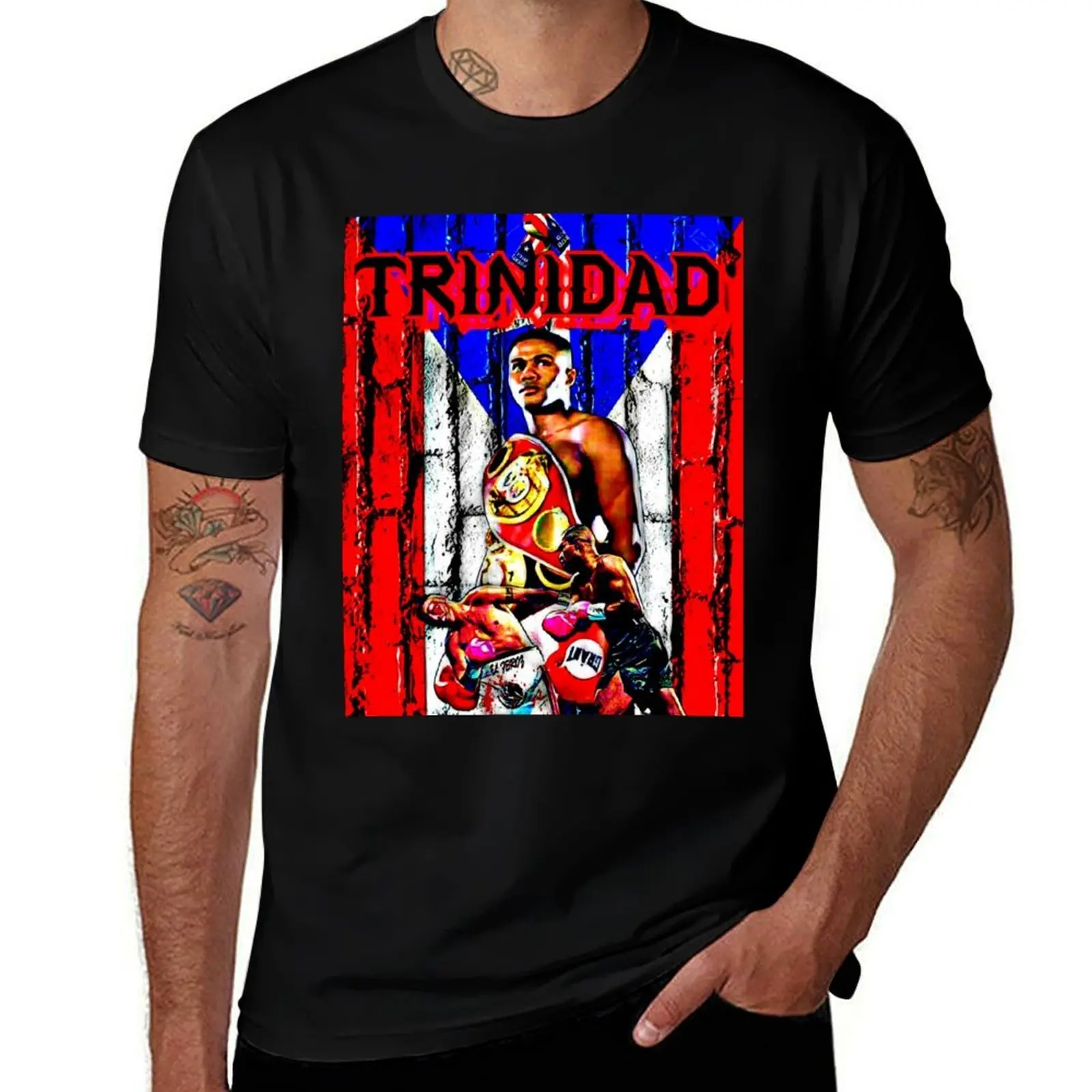 Felix Trinidad 2 T-Shirt Fashion Graphic Tee for Men