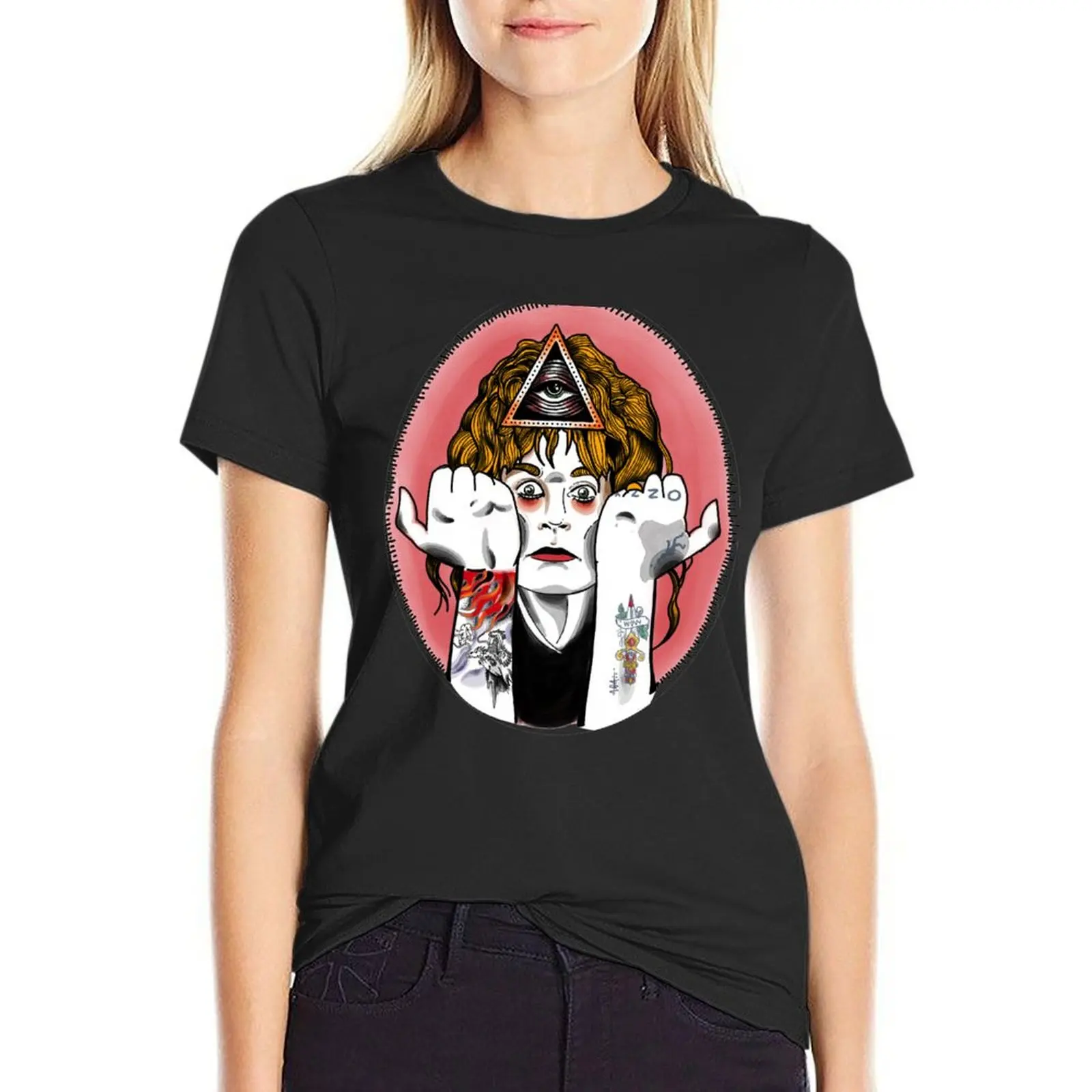 

Mr. Crowley T-Shirt heavyweights quick drying graphics blanks korean Women's clothes