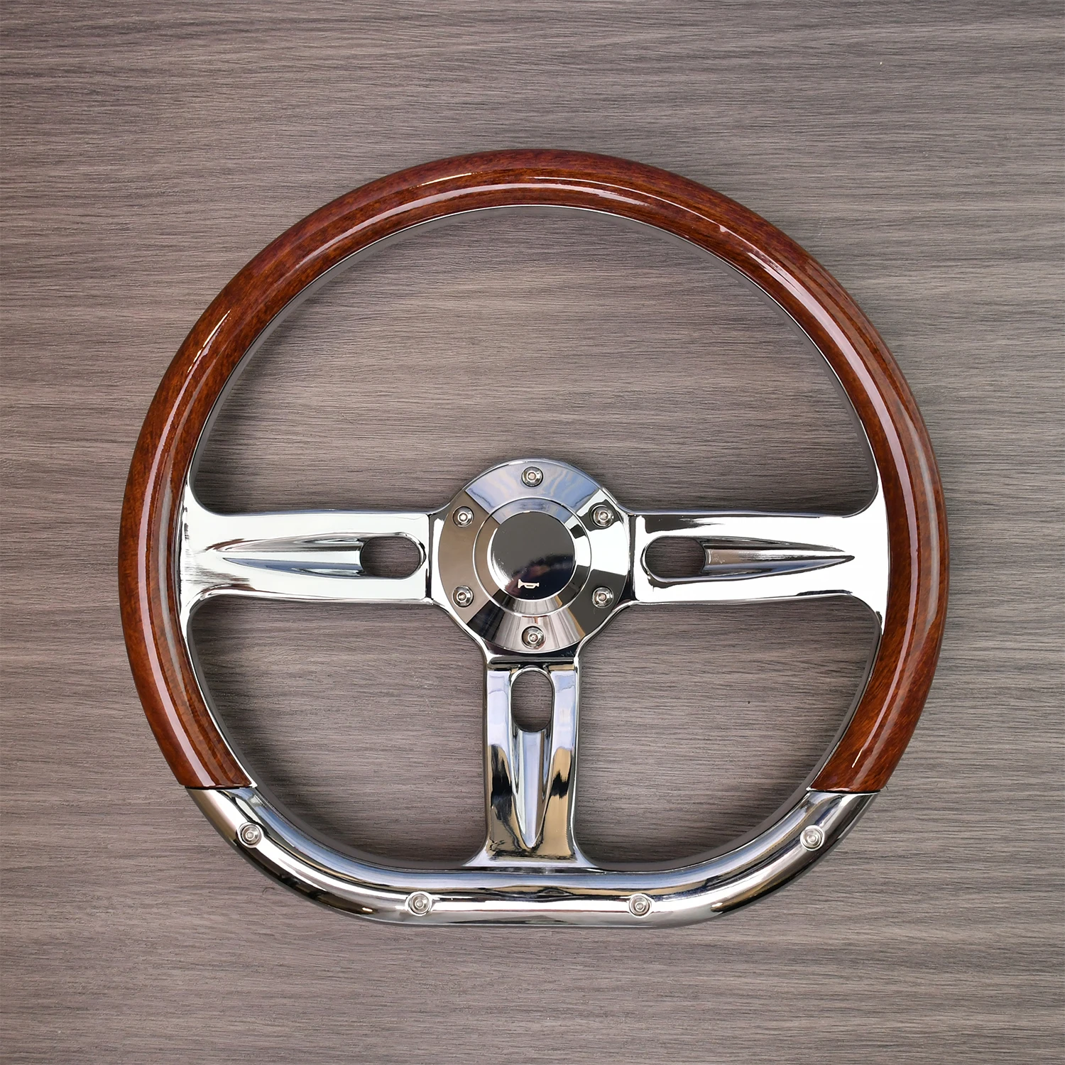 

TIYPEOR universal modification vintage steering wheel 350mm 14 inch steering wheel