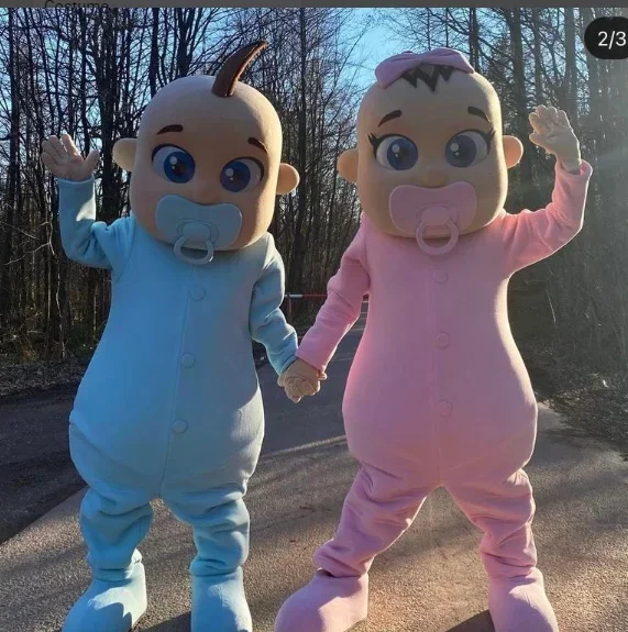 Costume de mascotte de Noël pour adultes, robe de paupières d'Halloween, bébé garçon et fille, offre spéciale, 2 pièces