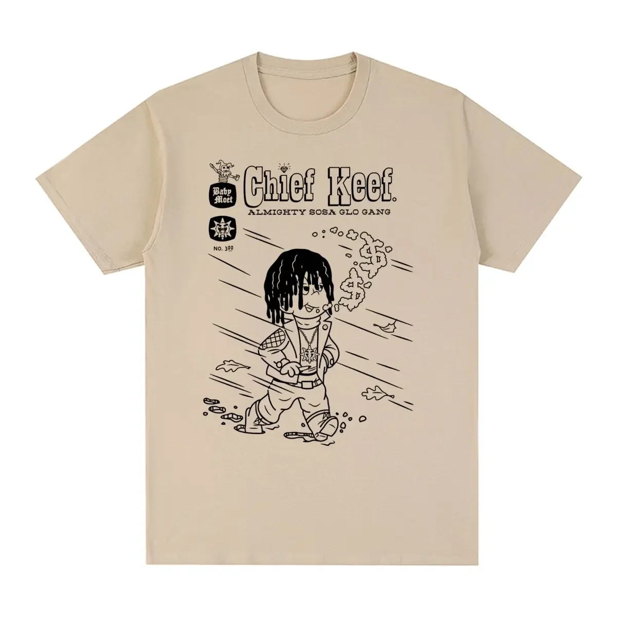 Chief Keef Vintage T-shirt Harajuku Summer Fashion Streetwear Hip Hop Rap Cotton Men T Shirt New Tee Tshirt Womens Tops