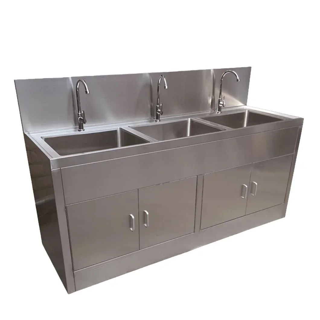 

304 Stainless Steel Medical Wash Basin Hospital Sink For Cleaning Instrument