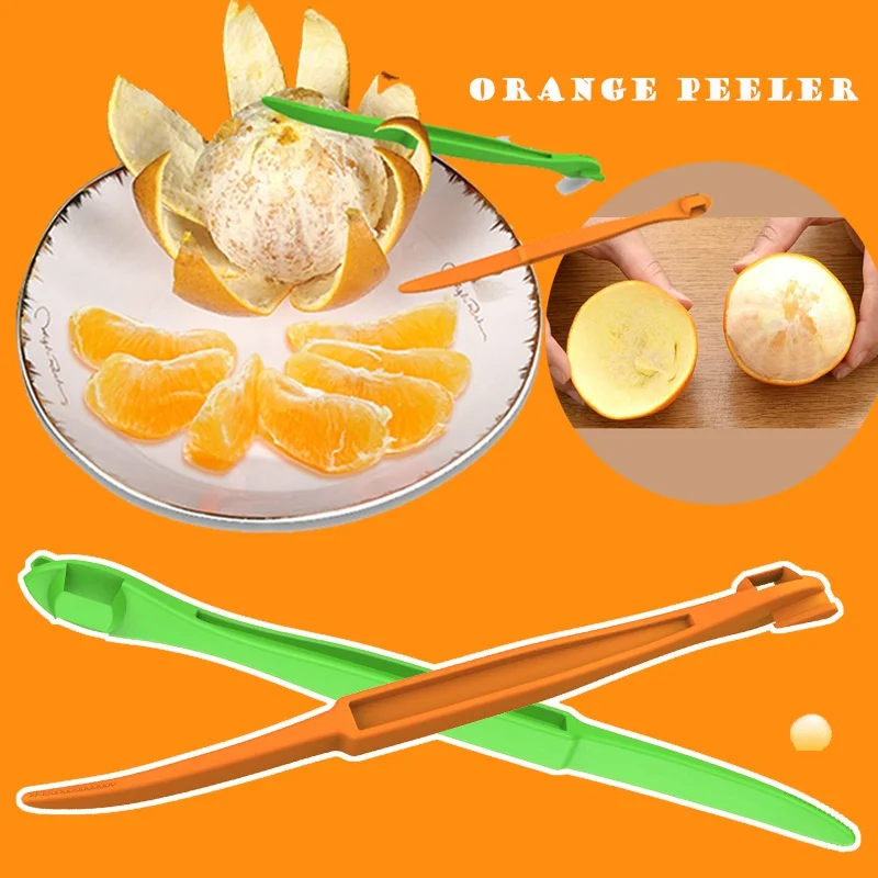 Portable Orange Peeler Plastic Citrus Peeling Knife Wire Stripper Peeling Tool Kitchen Tool