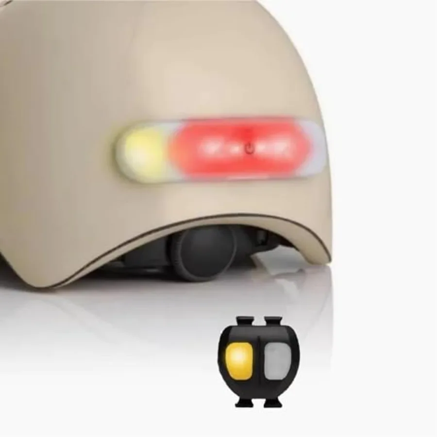 

Wireless Lights for Bike Helmets, Scooters - with Right/Left Turn Signals - Handlebar Remote - USB Rechargeable…