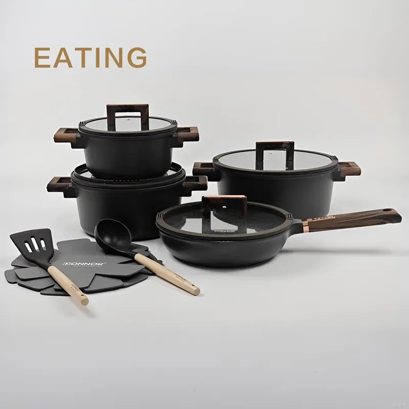 Modern Design Eco-Friendly Silicone Cooking Utensils Set Hot Sale Kitchen Accessories for Baking and Food 13 Pcs Cookware