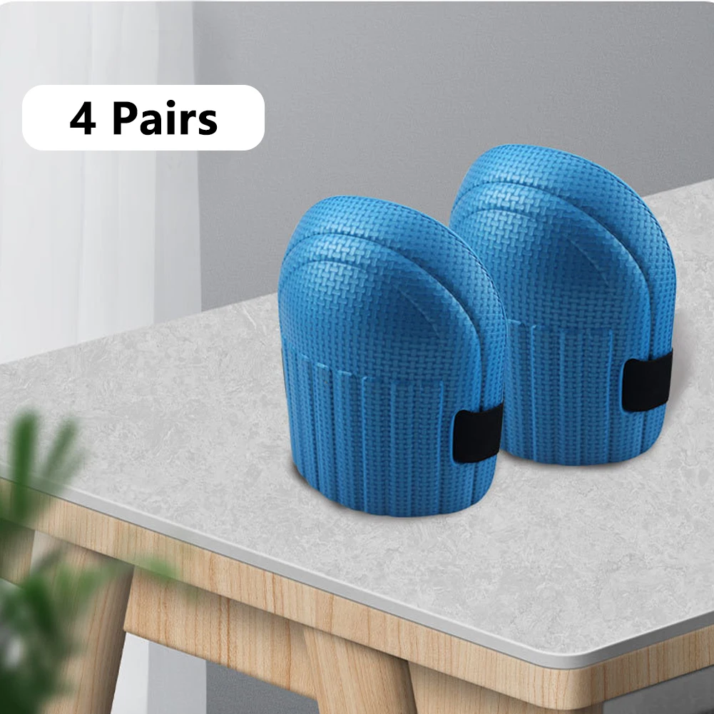 Rodilleras de espuma EVA para limpieza del hogar, resistentes al desgaste, ligeras, para jardinería, suaves, impermeables, colores surtidos, 4 pares