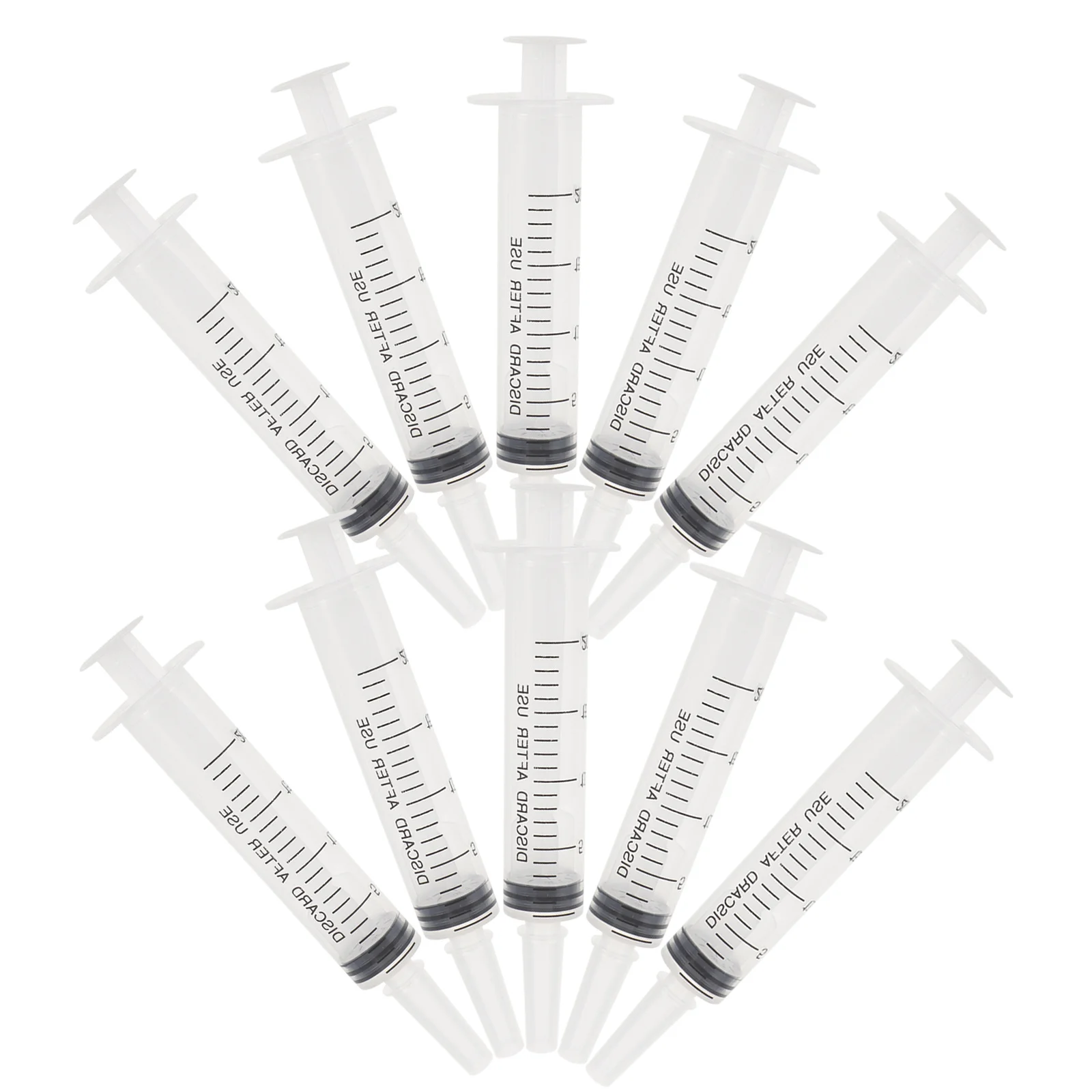 

10Pcs Plastic Injectors for Liquids Non-Corrosive Fluid Dispenser Precision Scaled Injector for Glue Perfumes Essential Oils DIY