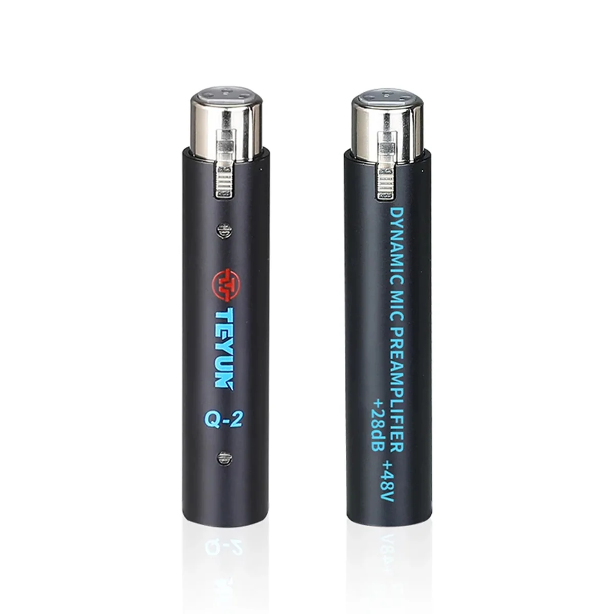 

ABSY TEYUN Q2 Microphone Dynamic Preamplifier 28Db Gain Dynamic Mic Amplifier 48V Metal Structure Q-2 for Live