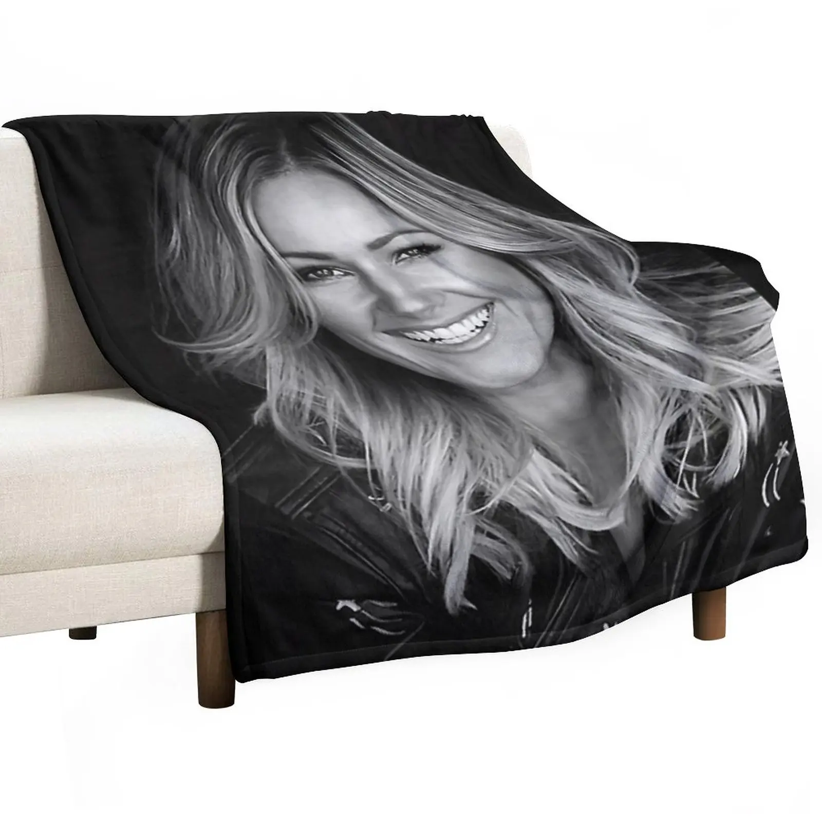 

Helene fischer Throw Blanket Flannel Fabric Soft Bed Blankets