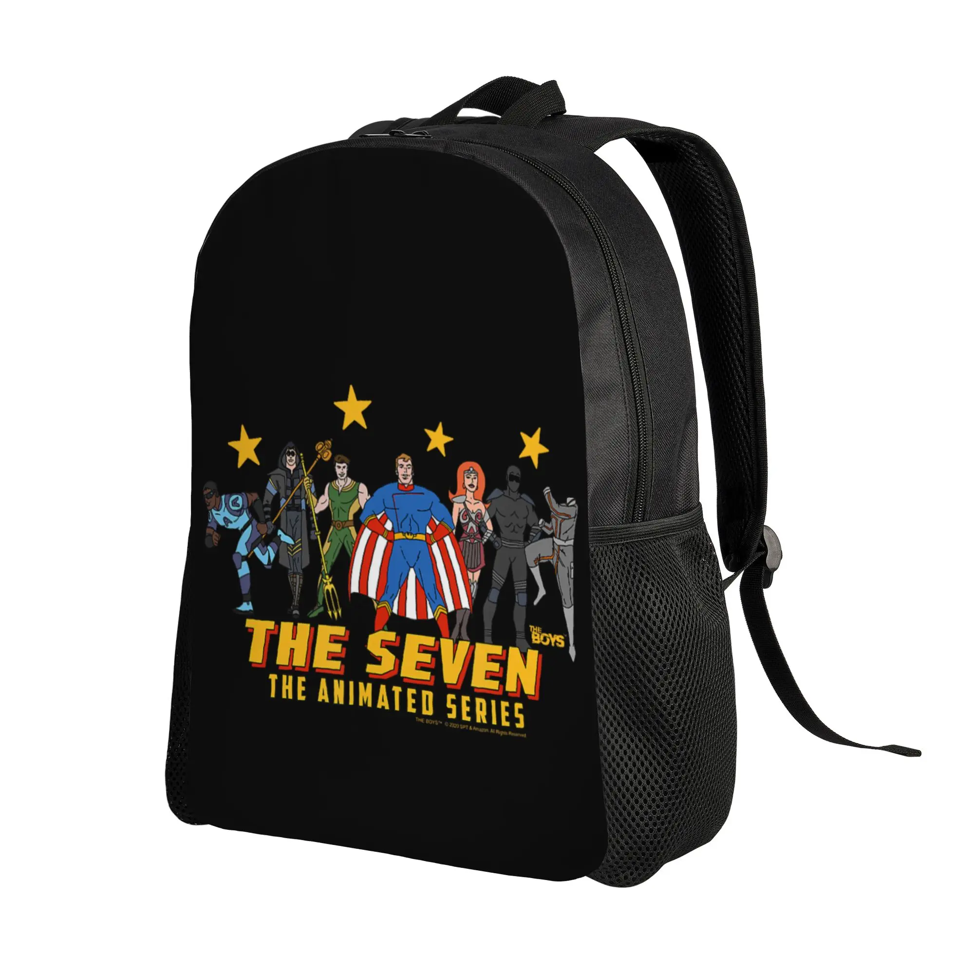 Back to school season Adjustable Strap The Boys Cartoon Illustration  Laptop Bag The Boys Men Women Adult Handbag Backpack