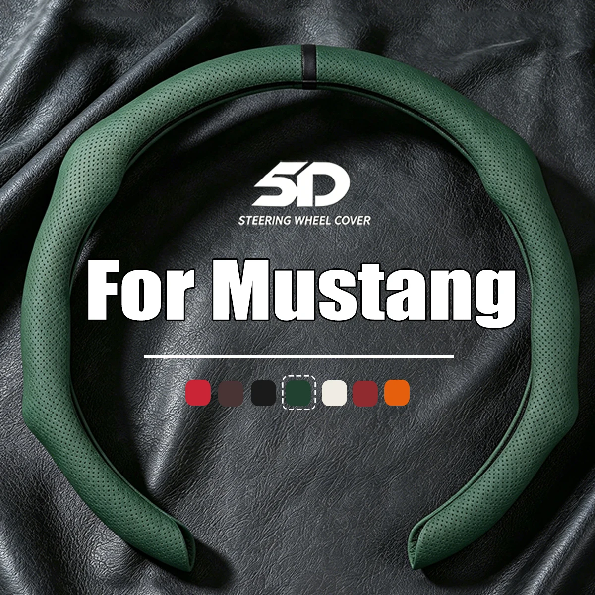 2026 NEW NAPPA Car Steering Wheel Cover Booster Cover For Ford Mustang S197 S650 Diameter 38cm Breathable Non-slip Accessories