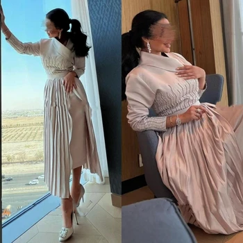 Jiayigong personalizado, estilo clásico moderno, noche Formal, cuello en V, corte en A, drapeados con cuentas, vestidos para ocasiones a medida