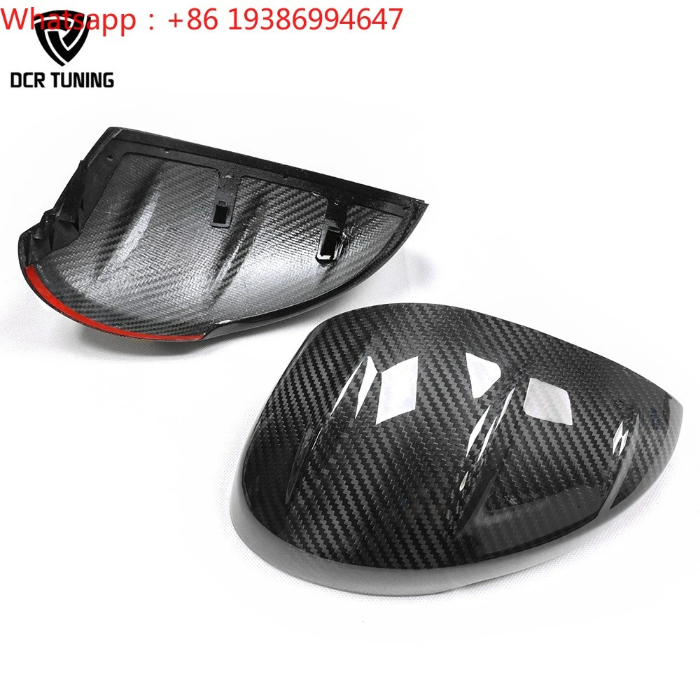 For Civic Dry Carbon Fiber Wing Mirror Cover for Style for Honda 11th Gen Civic Rearview Mirror Casing W/hTurn Signal Cut