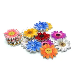 25mm Wooden Buttons Scrapbook Chrysanthemum diy buttons for crafts buttons for clothing sewing supplies sewing accessories