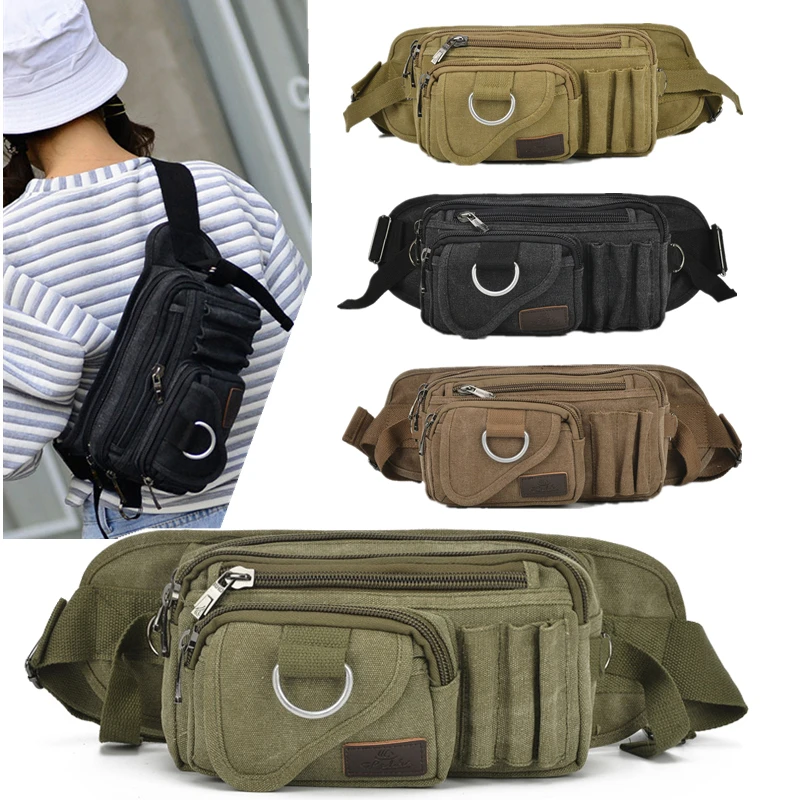 Borsa a tracolla tattica da uomo borsa a tracolla da esterno Camouflage Camping Travel escursionismo caccia Crossbody marsupio