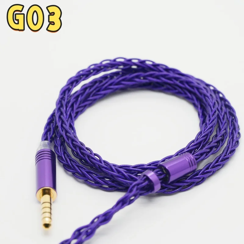 

XINHS HIFI G03 8-Core Single Crystal Copper Earphone IEM 2.5mm，4.4mm, 3.5mm, 0.78mm, and 2-Pin MMCX Connectors