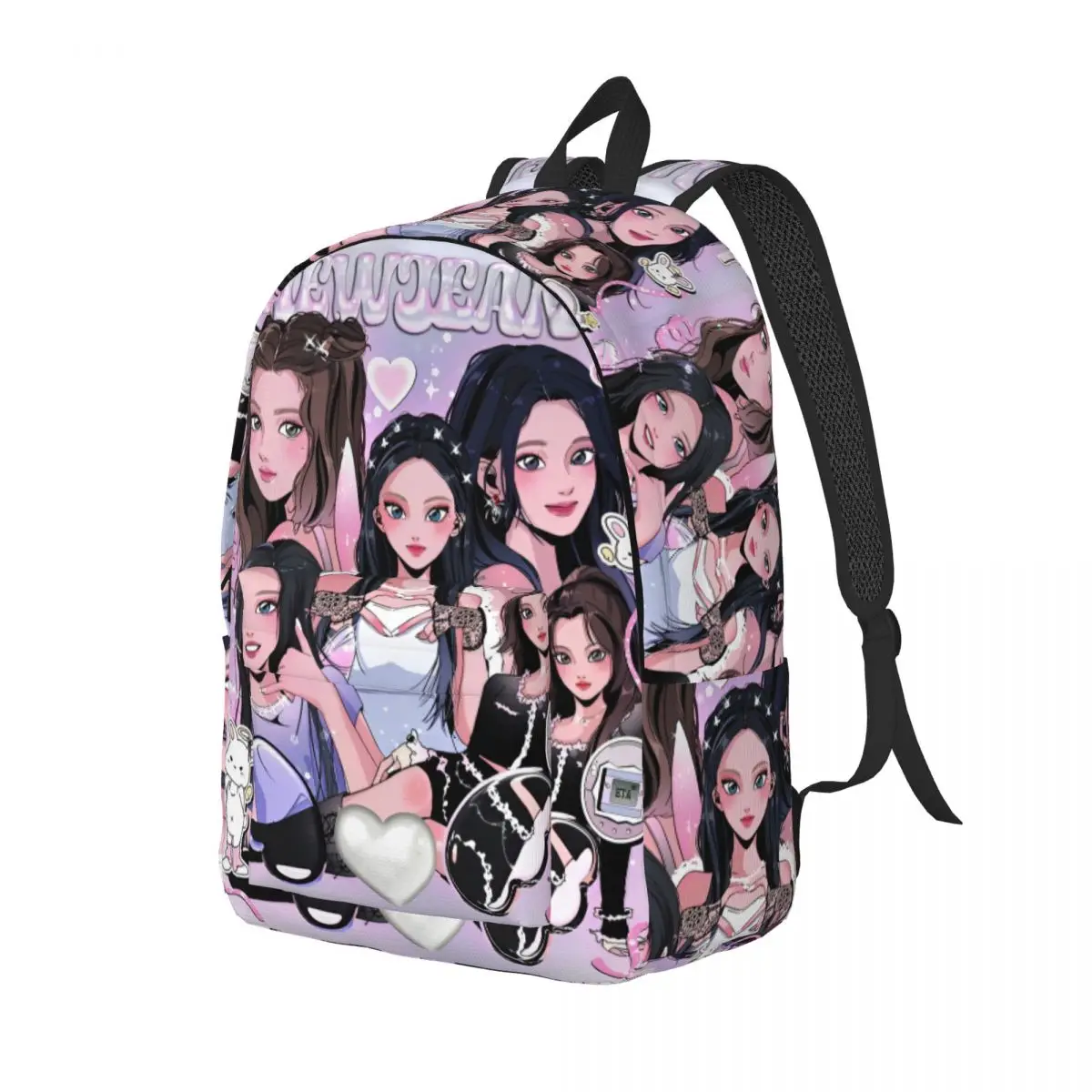 Angel n-new-mochila k-pop de Jeans para estudiantes, morral duradero para adolescentes, escuela secundaria primaria