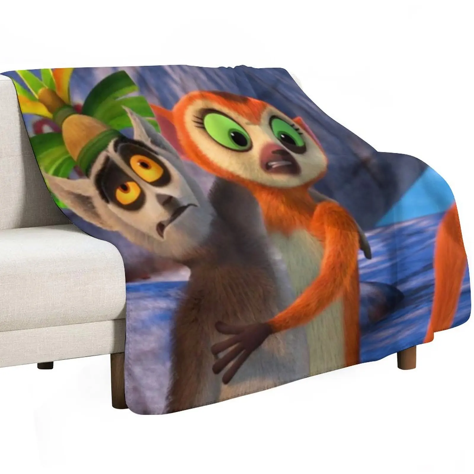All Hail King Julien Throw Blanket Weighted blankets ands Picnic Soft Beds Bed Designers Blankets