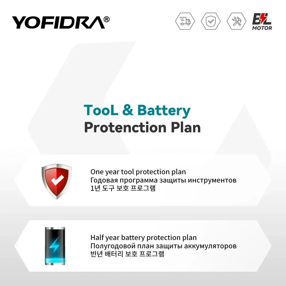 YOFIDRA 13MM 35+3 Drehmoment Bürstenloser Elektrischer Schlagbohrer 3 IN 1 Kabelloser Elektrischer Schraubendreher DIY-Elektrowerkzeug für Makita 21V Akku – Detail 14