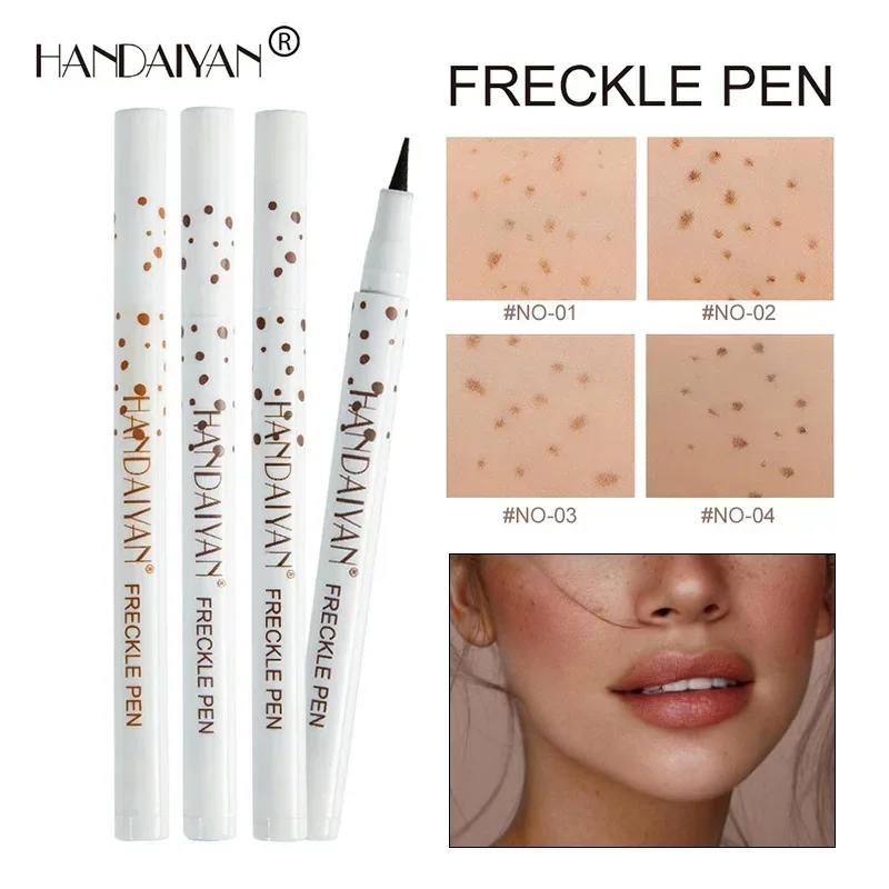 1PCS Face Fake Freckles Pen Long Lasting Look Dot Spot Pen Makep Tool Cosmetic Natural Waterproof Lifelike Fake Freckles Pencil