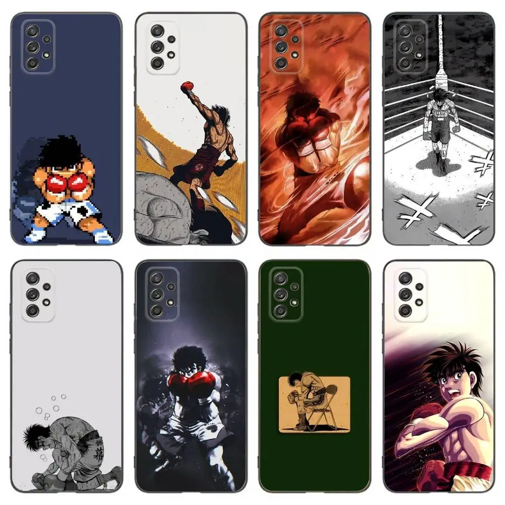 

H-Hajime no I-Ippo Phone Case For Samsung Galaxy A13,A21s,A22,A31,A32,A52,A53,A71,A80,Soft Black Shell