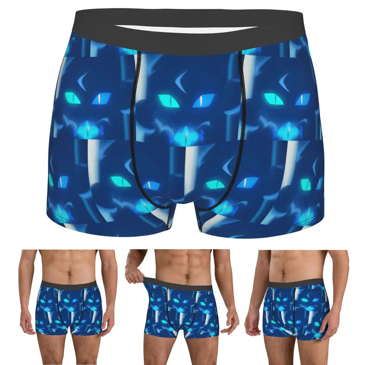 Boxer Underpants Shorts Shadow Milk Cookie Run Kingdom Cute Cartoon Anime Panties Men's Soft Underwear for Homme Man Gift