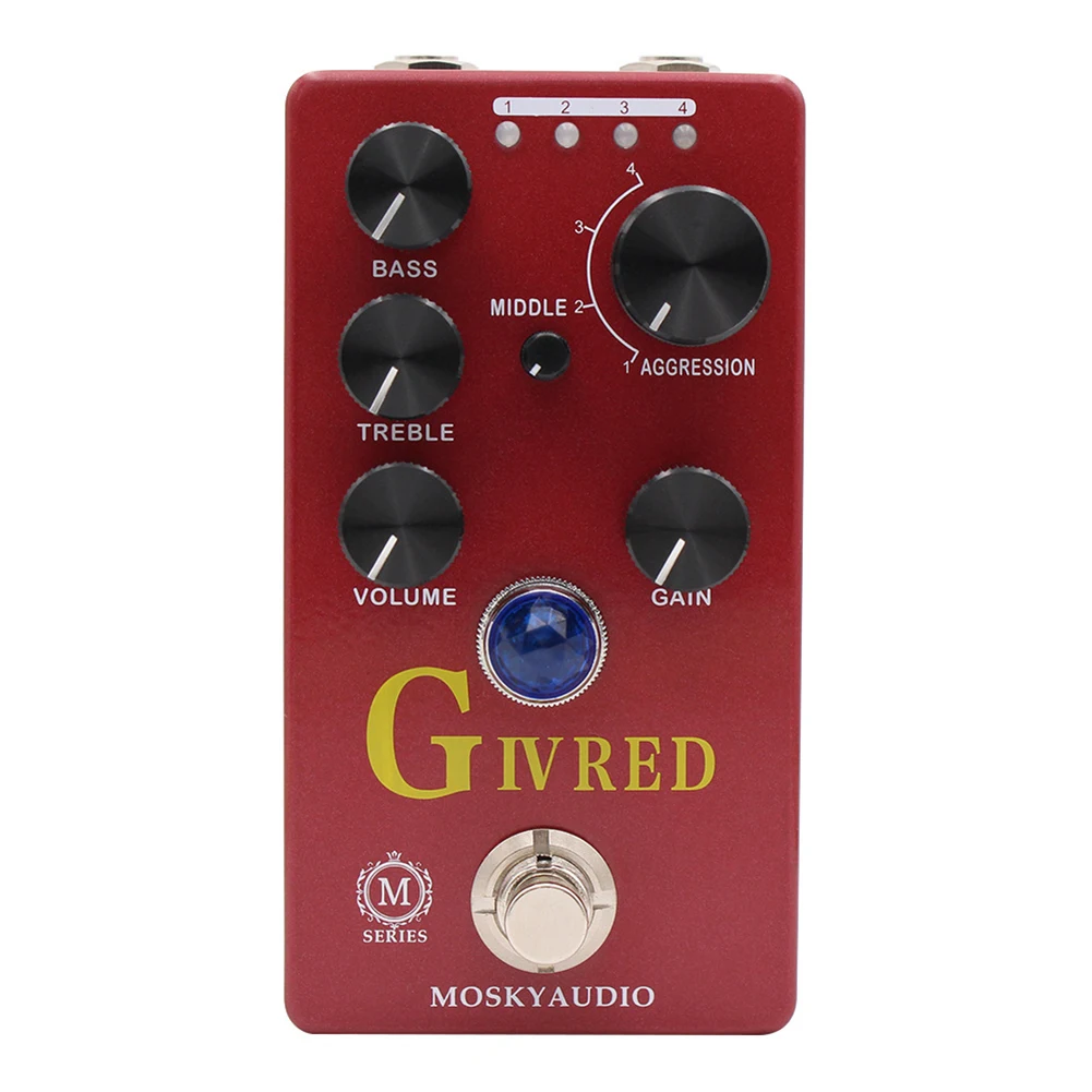 Guitar Effects Pedal Electric Guitar Effects Pedal Recording Old-school Tones Thick Gain True Bypass Switching