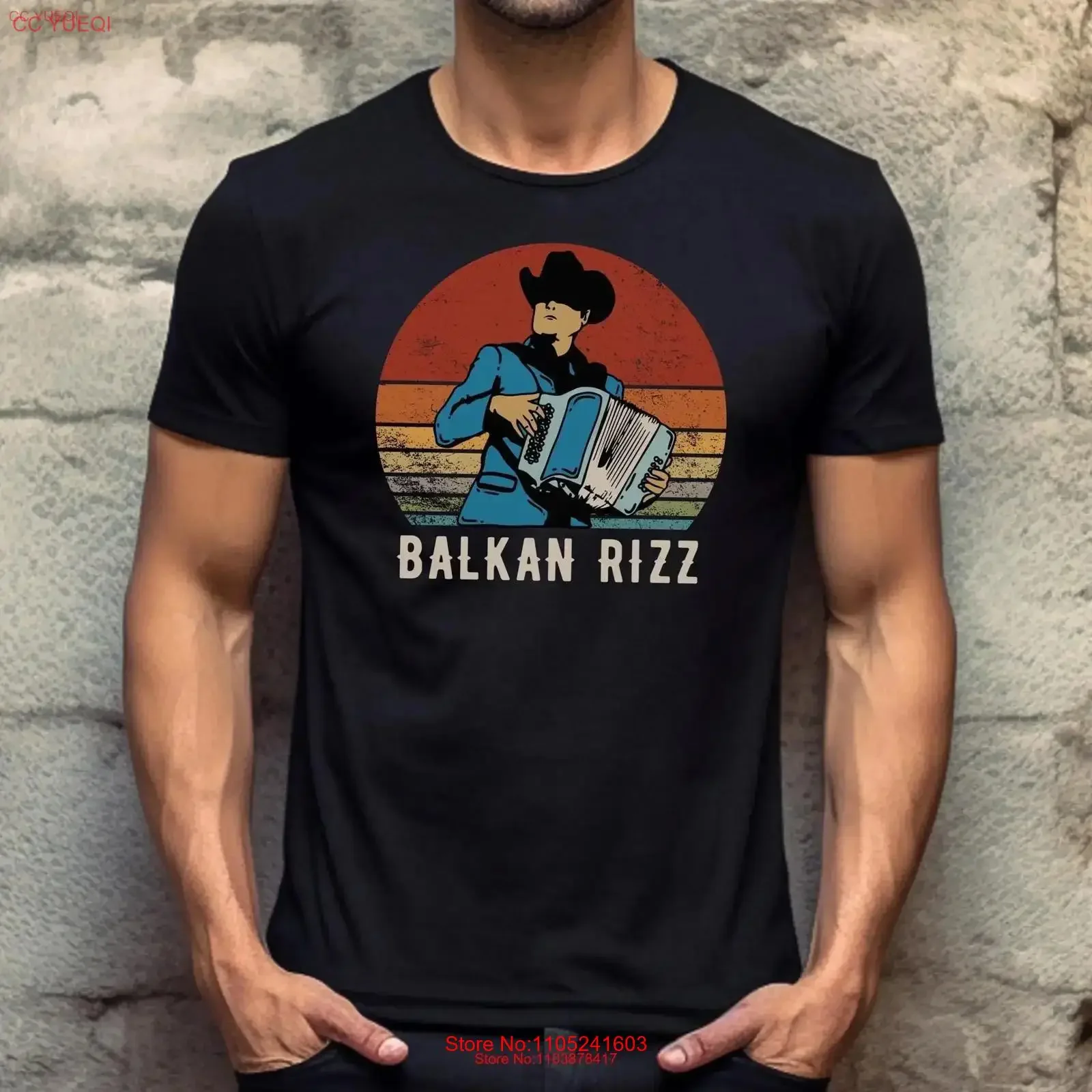 Balkan Rizz T Shirt Narodna Muzika Koncert Majica Harmonika Serbia Concert Black Bosnia Accordion Croatian Music Festival