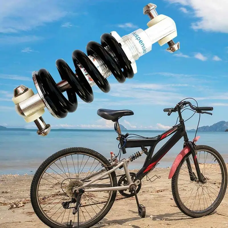 1 Pack Adjustable Rear Shock Absorbers Heavy Duty Spring Durable Build Fit For Scooters Mountain Bikes