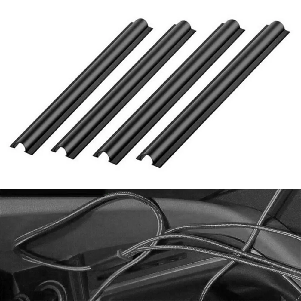 Car Wire Cover Concealed Wire Cover Line Sleeve PVC Material 4 PCS Car Cable Clips Suitable For Data Recorders