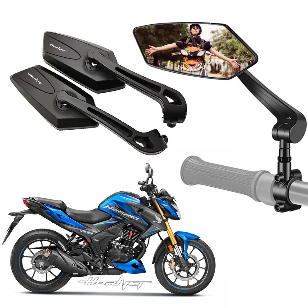Super Clear Vision Motorcycle Mirror Left Right Pair Adjustable For Hornet CB1000 CB250 CB919 CB500 CB750 CB500 CB600F CB1000