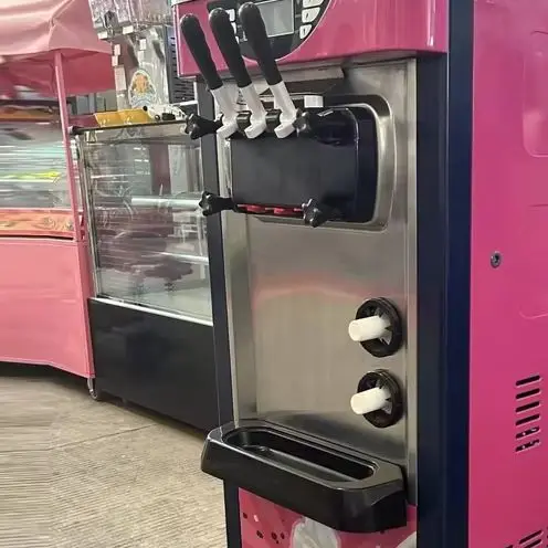 

Stainless Steel Soft Ice Cream Machine for Yogurt And Sundae Cones - New Commercial Kitchen Equipment