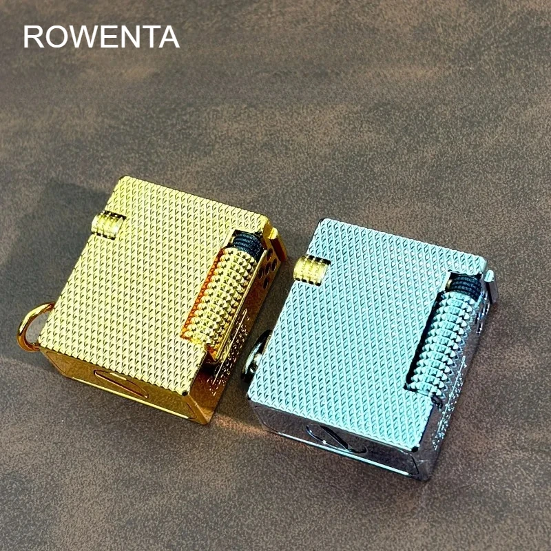 ROWENTA Genuine Loud Paris Ding Side-sliding Grinding Wheel Ignition Kerosenes Lighter Men's High-end Gift Smoking Accessories