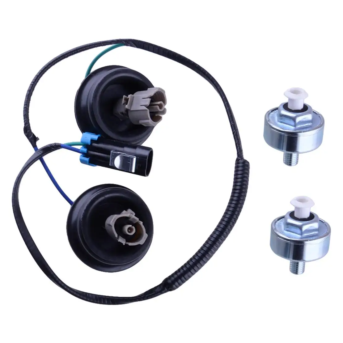 

Комплект из 2 датчиков детонации 10456603 8104566030 с проводкой для Chevrolet Express, Silverado, GMC Sierra, Yukon, Buick, Isuzu, Pontiac