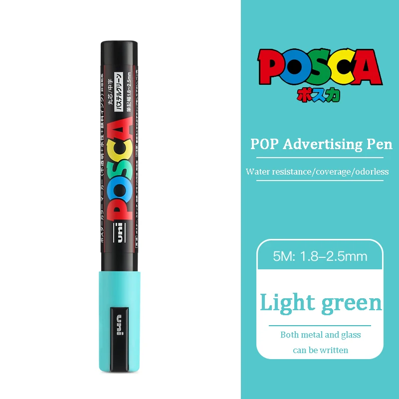 Uni posca Acrylmarker, PC-5M, 29 Farben, Rotulador Permanent, POP-Poster/Graffiti/Farbe, ру Font, Glas, Rock, Keramikmarker