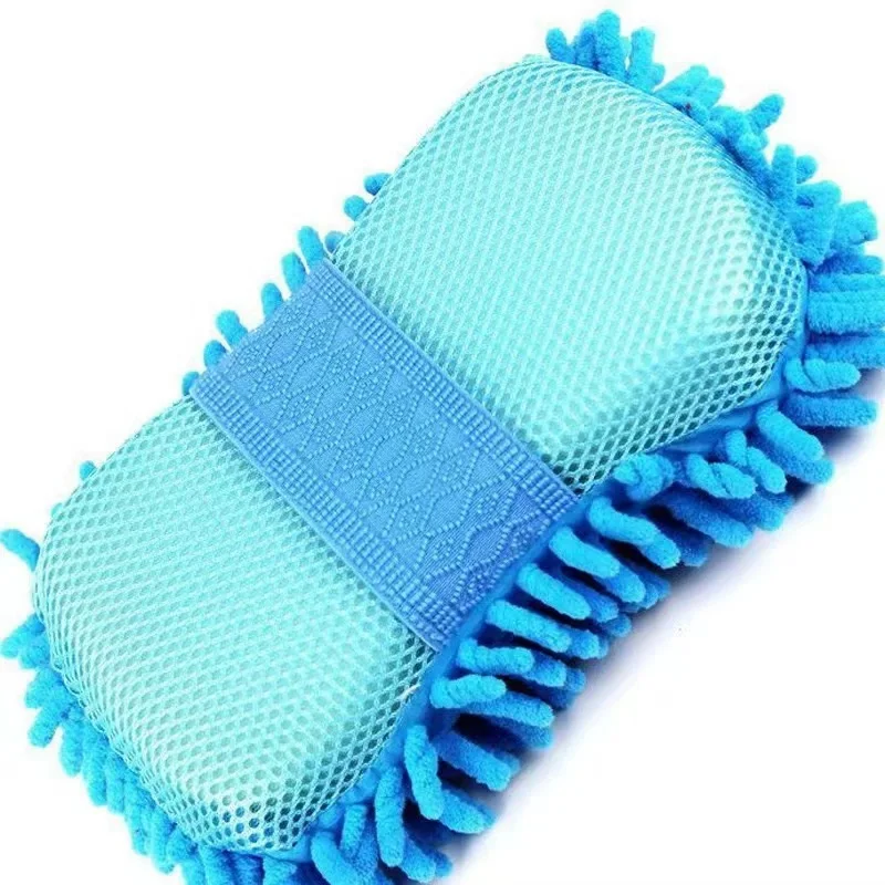 Autowashandschoenen Microfiber Veeg Autospons Krasvrij Autowasmiddel Koraal Fluweel Dubbelzijdig schoonmaakhulpmiddel
