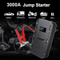 GKFLY 3000A Car Jump Starter 12V Starting Device Power Bank 18000mAh Car Battery Booster Charger For Petrol Diesel Car Starter