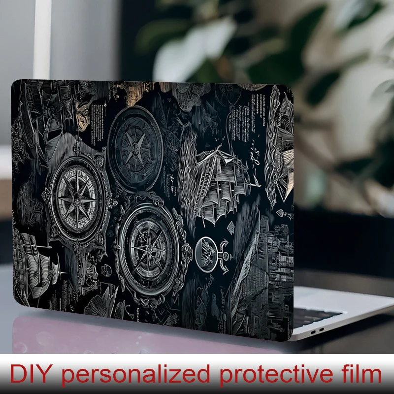 

2 laptop stickers Geometric Polyline Protective film, DIY scratch resistant sticker