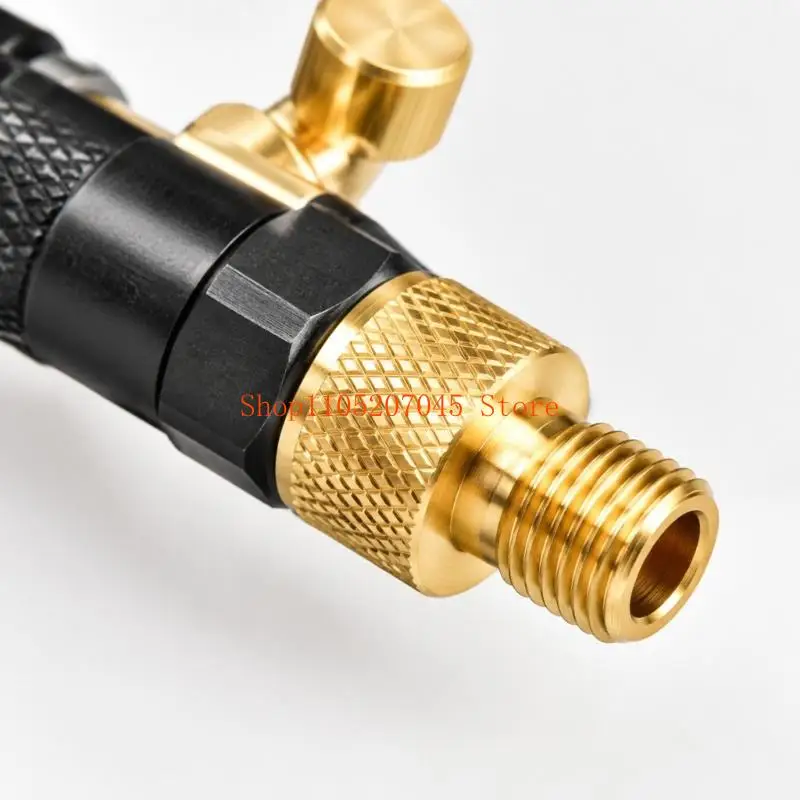 37cd Tire Inflator Hose with Rotating Fitting and Handle-Operated End
