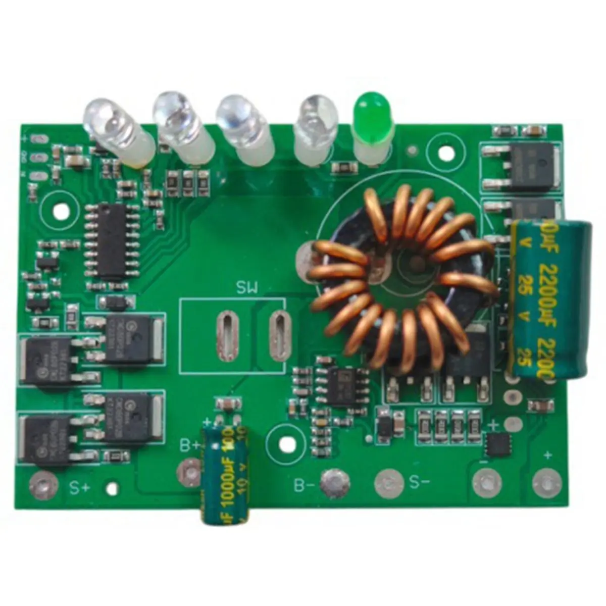 3.2V Step Up to 5V 12V 24V 5A Solar Boost Converter with Overcharge Protection Solar Camera Battery Charger Board