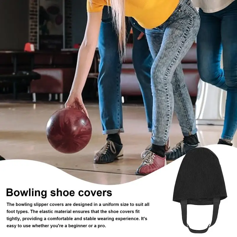 Bowling Shoe Slide Sock Bowling Shoe Covers Men Average Size Bowling Slider Covers For Smoother Glide Male Sports Must-have