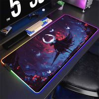 Hollow Knight Pc Gamer Accessories LED Mouse Pad Backlit Desk Protector RGB Game Mousepad Keyboard Mat Xxl Large Gaming Micemat