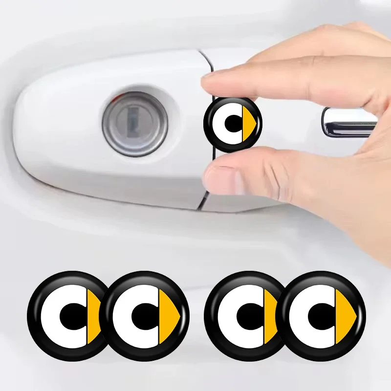Car Door Keyhole Guard Decal Anti-Scratch Lock Protection Accessories for Smart Fortwo 451 Forfour 450 453 Roadster