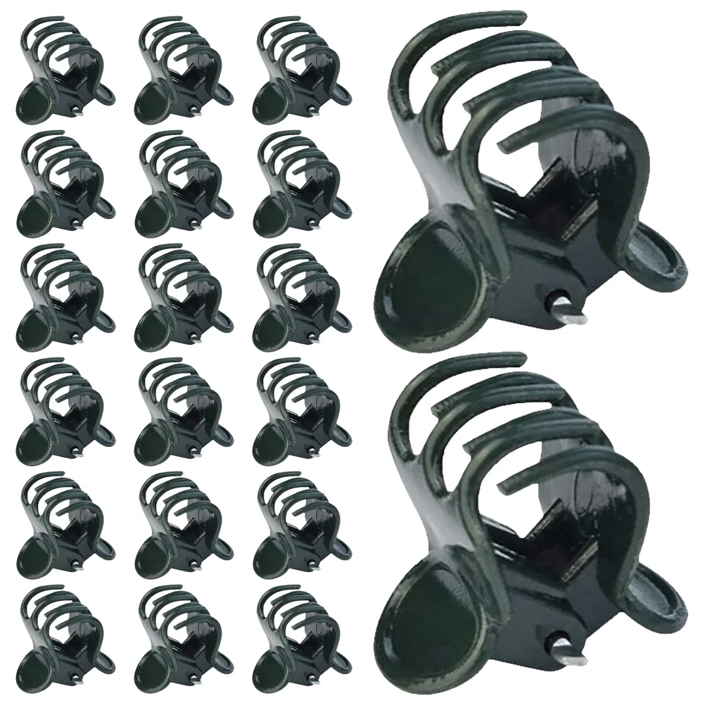

60 Pcs Gardening Support Rod Plant Stem Clip Vine Clips Vines Securing Clamp Plastic