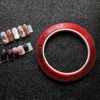1/5/10pcs, Double Sided Nail Art Tape, Clear Adhesive Waterproof Removable Mounting Tape For Carpet Fix Home Office Wall Decor