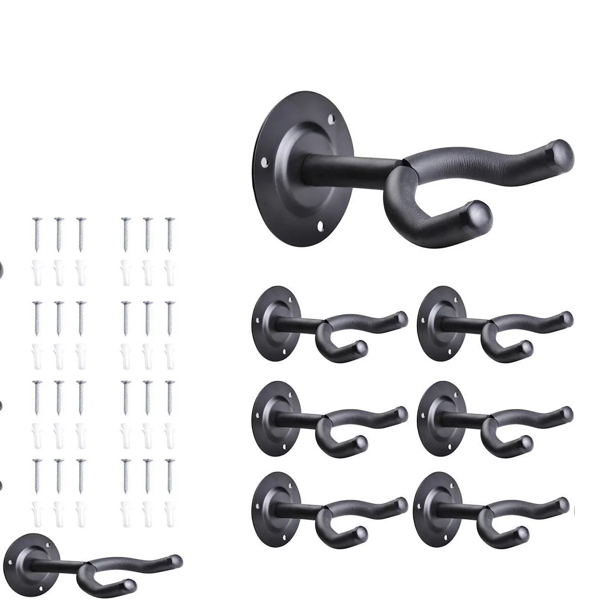 

8pcs Hooks Hangers Wall Mount Bracket for Guitar Hangers For Wall Single Guitars Multiple Stand Instrument Accessories