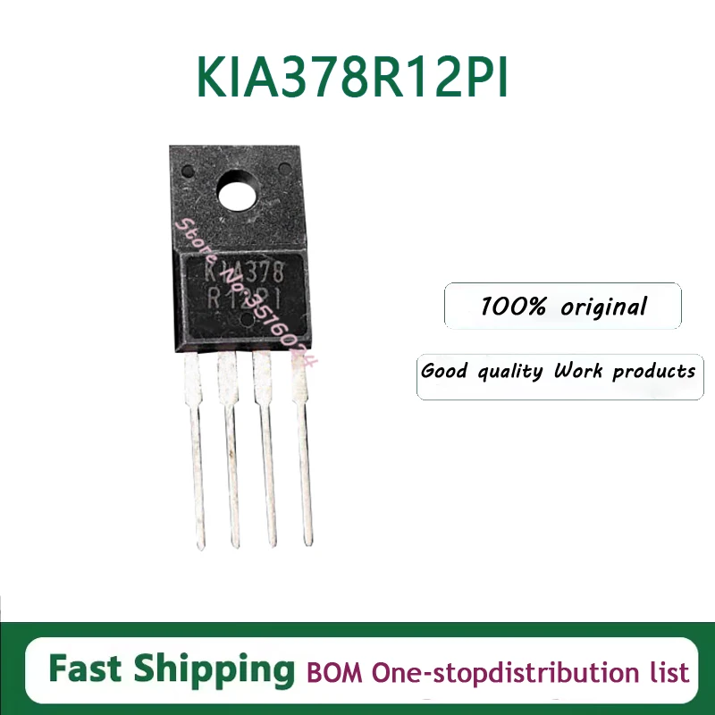 10PCS/lot  KIA378R12PI 378R12PI TO-220F-4 35V 3A 100% NEW