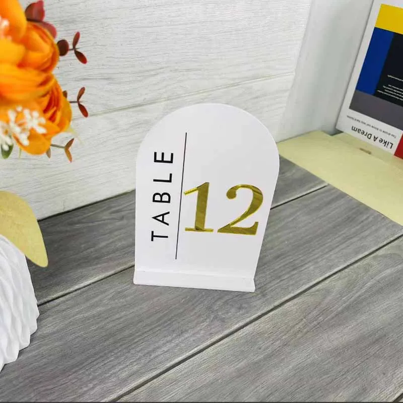 ป้ายเลขโต๊ะงานแต่งงานอะคริลิค 3 มิติ ป้ายเลขโต๊ะงานแต่งงาน ของตกแต่งกลางโต๊ะ ป้ายตกแต่งโต๊ะ งานเลี้ยงฉลองมงคลสมรส